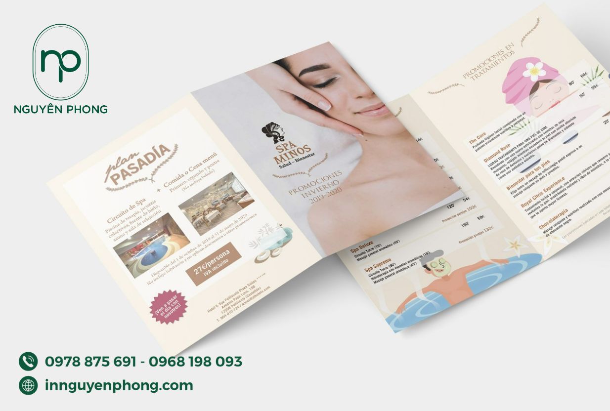 In tờ rơi spa khuyến mãi – Bí quyết hút khách mùa cao điểm